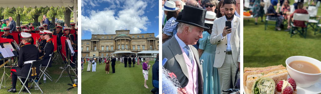 A series of photos from Buckingham palace